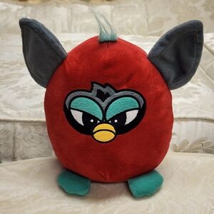 RARE 9" Furby Plush Toy Factory  Red Stuffed Animal .